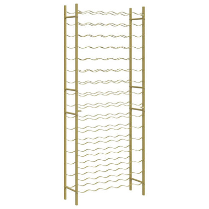 Garrafeira para 96 garrafas metal dourado