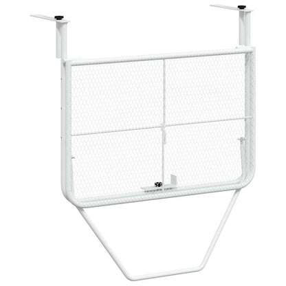 Mesa para varanda 60x40 cm aço branco