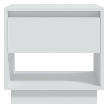 Mesas de cabeceira 2 pcs 45x34x44 cm contraplacado branco