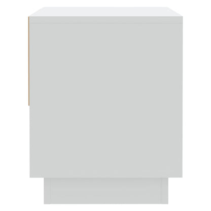 Mesas de cabeceira 2 pcs 45x34x44 cm contraplacado branco
