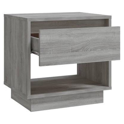 Mesas de cabeceira 2 pcs derivados de madeira sonoma cinza