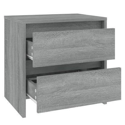 Mesa de cabeceira 45x34,5x44,5 cm aglomerado sonoma cinzento