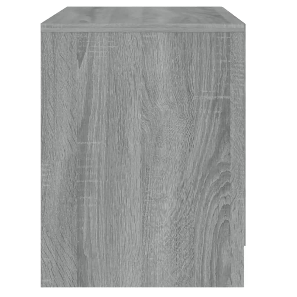 Mesa de cabeceira 45x34,5x44,5 cm aglomerado sonoma cinzento