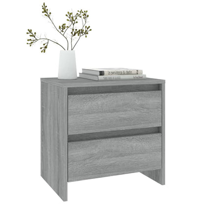 Mesa de cabeceira 45x34,5x44,5 cm aglomerado sonoma cinzento