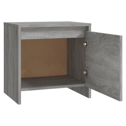 Mesa cabeceira 45x34x44,5cm derivados madeira sonoma cinza