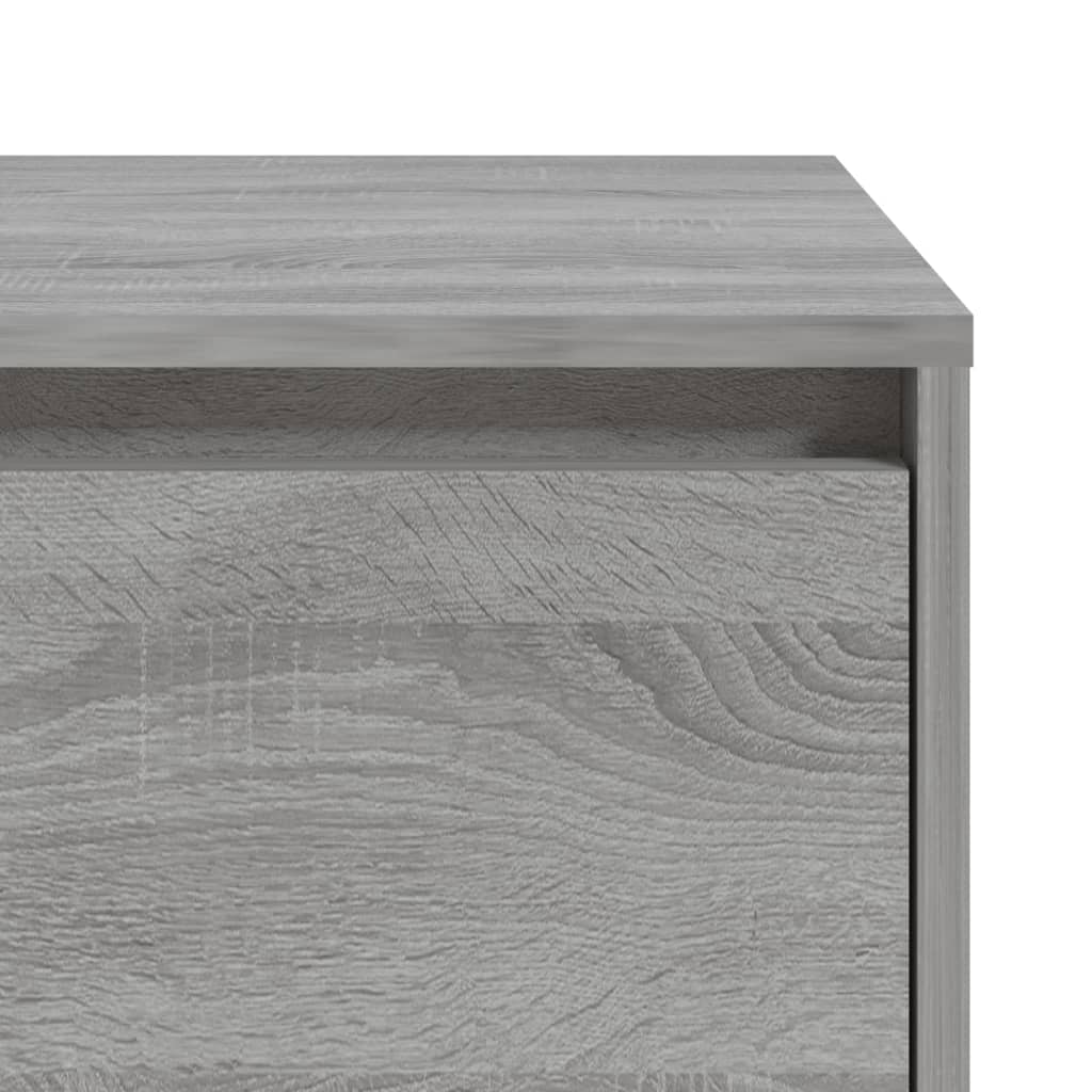 Mesa cabeceira 45x34x44,5cm derivados madeira sonoma cinza