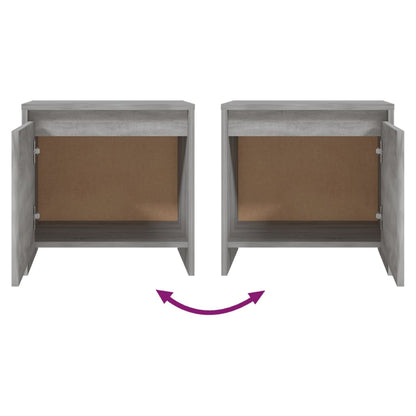 Mesa cabeceira 45x34x44,5cm derivados madeira sonoma cinza