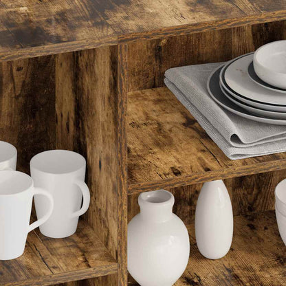 Aparador 120x30x75 cm derivados de madeira carvalho fumado