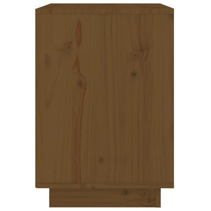 Mesas de cabeceira 2 pcs 40x35x50 cm pinho maciço castanho mel