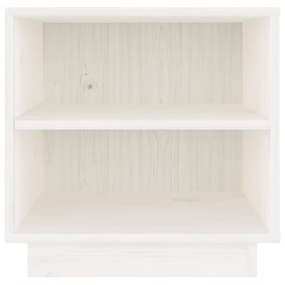 Mesas de cabeceira 2 pcs 40x34x40 cm pinho maciço branco