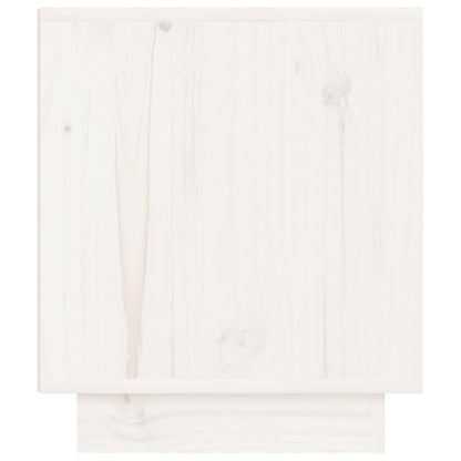 Mesas de cabeceira 2 pcs 40x34x40 cm pinho maciço branco