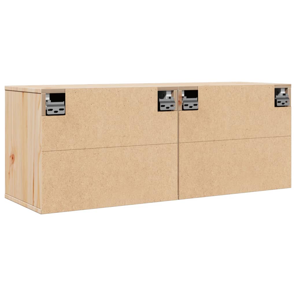Armários de parede 2 pcs 45x30x35 cm madeira de pinho maciça