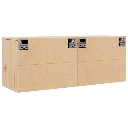 Armários de parede 2 pcs 45x30x35 cm madeira de pinho maciça