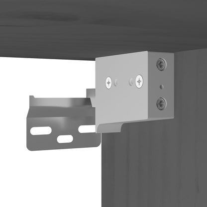 Armários de parede 2 pcs 45x30x35 cm pinho maciço cinza