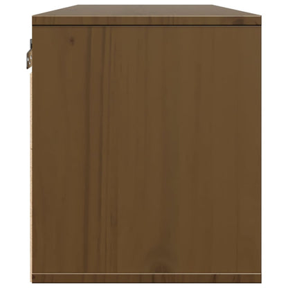 Armários de parede 2 pcs 45x30x35 cm pinho maciço castanho mel