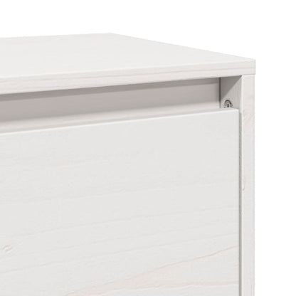 Armário de parede 100x30x35 cm madeira de pinho maciça branco
