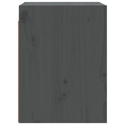 Armários de parede 2 pcs 30x30x40 cm pinho maciço cinza