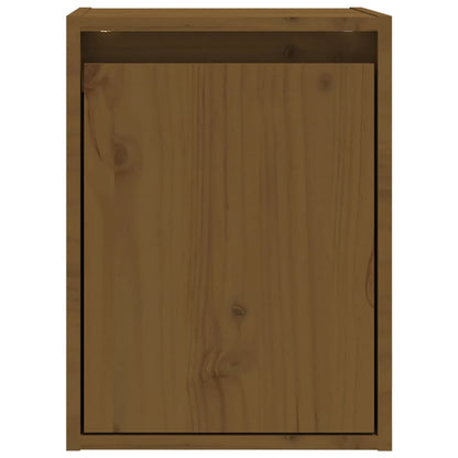 Armários de parede 2 pcs 30x30x40 cm pinho maciço castanho mel