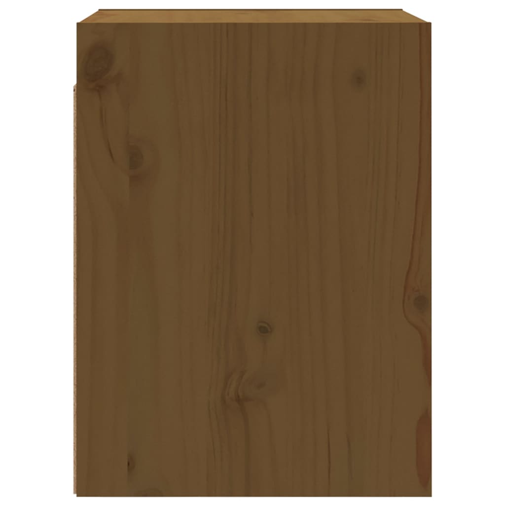 Armários de parede 2 pcs 30x30x40 cm pinho maciço castanho mel