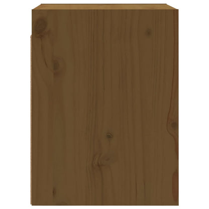 Armários de parede 2 pcs 30x30x40 cm pinho maciço castanho mel