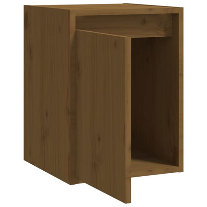 Armários de parede 2 pcs 30x30x40 cm pinho maciço castanho mel