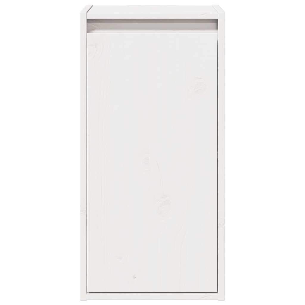 Mesas de cabeceira 2 pcs 30x30x60 cm pinho maciço branco