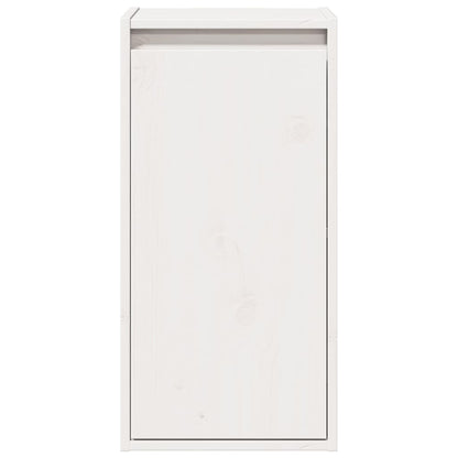 Mesas de cabeceira 2 pcs 30x30x60 cm pinho maciço branco