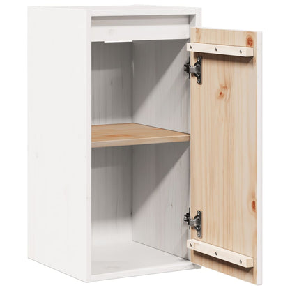 Mesas de cabeceira 2 pcs 30x30x60 cm pinho maciço branco
