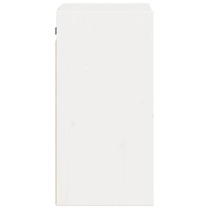 Mesas de cabeceira 2 pcs 30x30x60 cm pinho maciço branco