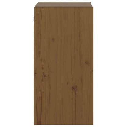 Armários de parede 2 pcs 30x30x60 cm pinho maciço castanho mel
