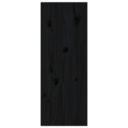 Armário de parede 30x30x80 cm pinho maciço preto