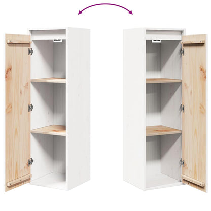 Armários de parede 2 pcs 30x30x100 cm pinho maciço branco