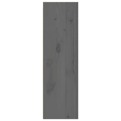 Armários de parede 2 pcs 30x30x100 cm pinho maciço cinza