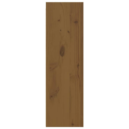 Armários de parede 2 pcs 30x30x100 cm pinho maciço castanho mel