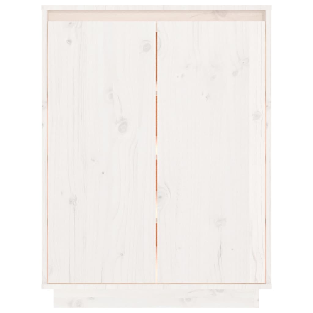 Sapateira 60x35x80 cm madeira de pinho maciça branco