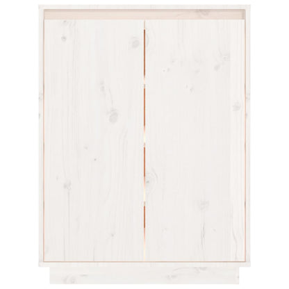 Sapateira 60x35x80 cm madeira de pinho maciça branco