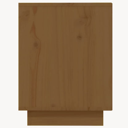 Sapateira 110x34x45 cm madeira de pinho maciça castanho mel