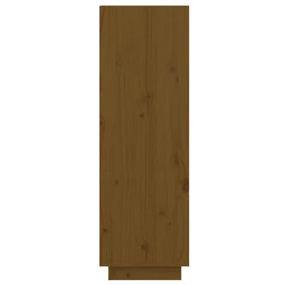 Sapateira 60x34x105 cm madeira de pinho maciça castanho mel