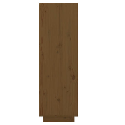Sapateira 30x34x105 cm madeira de pinho maciça castanho mel