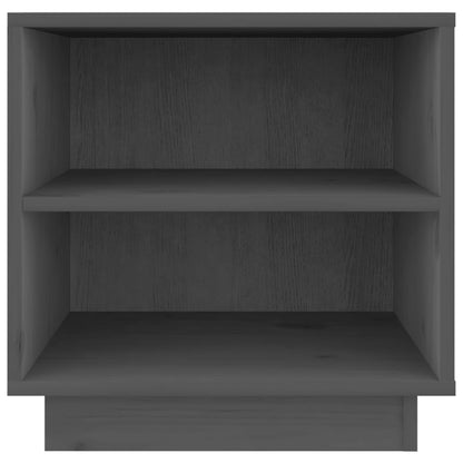 Mesas de cabeceira 2 pcs 40x34x40 cm pinho maciço cinza