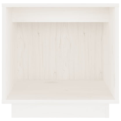 Mesas de cabeceira 2 pcs 40x30x40 cm pinho maciço branco