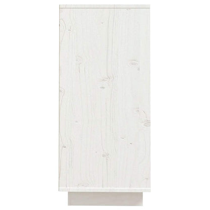 Aparador 60x34x75 cm madeira de pinho maciça branco