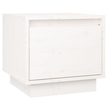 Mesas de cabeceira 2 pcs 35x34x32 cm pinho maciço branco