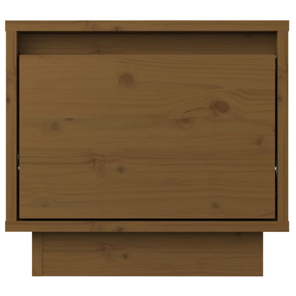 Mesas de cabeceira 2 pcs 35x34x32 cm pinho maciço castanho mel
