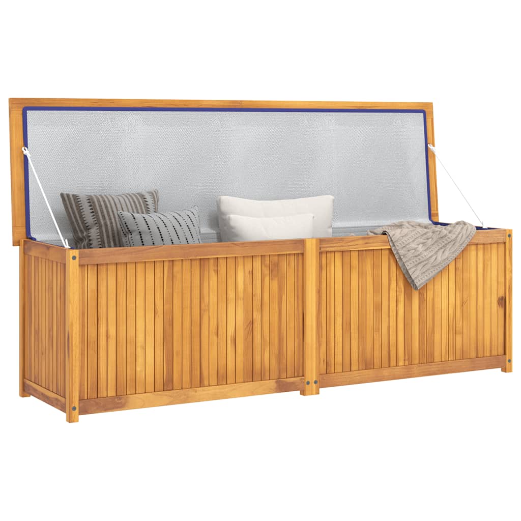 Caixa para jardim 175x50x55 cm madeira de teca maciça