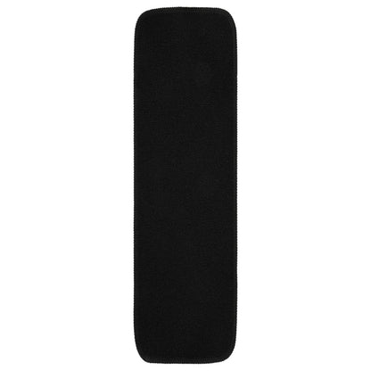 Tapetes antiderrapantes retang. p/ escadas 15pcs 75x20 cm preto