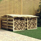 Pérgolas com telhados 4 pcs pinho impregnado 100x90x100 cm