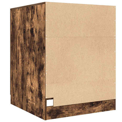 Armário máquina lavar roupa 71x71,5x91,5 cm carvalho fumado