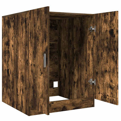 Armário máquina lavar roupa 71x71,5x91,5 cm carvalho fumado