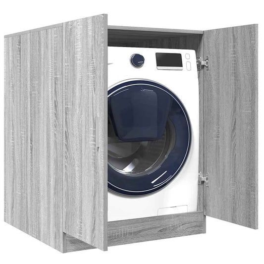 Armário máquina de lavar roupa 71x71,5x91,5 cm sonoma cinza